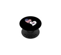 South Korea US Flag Half Korean Half American PopSockets Adhesive PopGrip