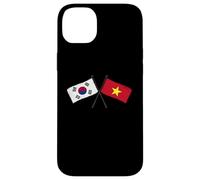 South Korea Vietnam Crossed Flags South Korean Vietnamese Case for iPhone 14 Plus