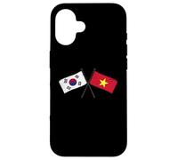 South Korea Vietnam Crossed Flags South Korean Vietnamese Case for iPhone 16