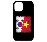 South Korea Vietnam Half Flag South Korean Vietnamese Jersey Case for iPhone 12/12 Pro