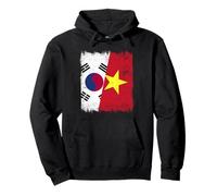 South Korea Vietnam Half Flag South Korean Vietnamese Jersey Pullover Hoodie