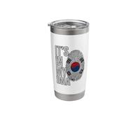 South Korean Heritage DNA Fingerprint Pride Stainless Steel Insulated Tumbler