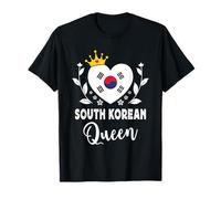 South Korean Queen South Korea Flag Proud South Korean Woman T-Shirt