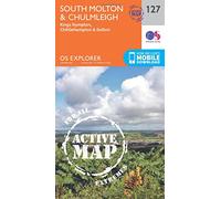 South Molton & Chulmleigh Map | Weatherproof | Kings Nympton, Chittlehampton & Dolton | Ordnance Survey | OS Explorer Active Map 127| England | Walks | Hiking | Maps | Adventure