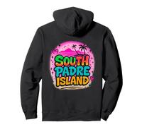South Padre Island Rainbow Texas Beach Vibes Design Pullover Hoodie
