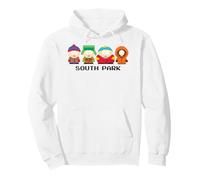 South Park 8 Bit Characters with Show Logo Funny Cartoon Pullover Hoodie