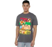 South Park Anime Unisex T Shirt, Athletic Heather, Large Charcoal