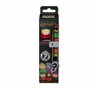 South Park Ballpoint Pen with 2 Collectable Figures, Pen in the Design of the Cult Series, Ideal for Fans, multicoloured, standard size