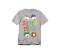 South Park Best Buds T-Shirt, Athletic Heather in Grey | Size: 3XL South Park Grey 3XL