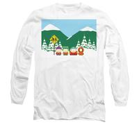 South Park Bus Stop Mens Long Sleeve T Shirt, White, XX-Large