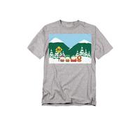 South Park Bus Stop T-Shirt, Athletic Heather in Grey | Size: Small South Park Grey S