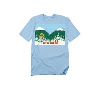 South Park Bus Stop T-Shirt, Light Blue | Size: 3XL South Park Blue 3XL