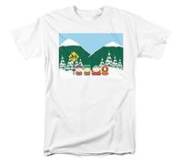 South Park Bus Stop Unisex T Shirt, White, Small