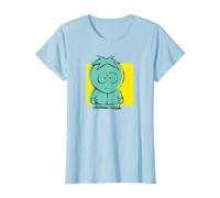 South Park Butters Design T-Shirt, Women, Baby Blue, XX-Large