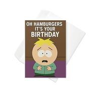 South Park butters hamburgers Birthday Card | Funny Greeting Card for Fans | Unique Collectible Gift | Cartoon Humor 5 x 7 inches
