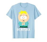 South Park Butters Oh Nutsack T-Shirt, Men, Baby Blue, Medium