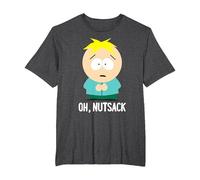 South Park Butters Oh Nutsack T-Shirt, Men's Big and Tall, Dark Heather Grey, 4X Tall