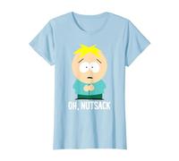 South Park Butters Oh Nutsack T-Shirt, Women, Baby Blue, X-Small