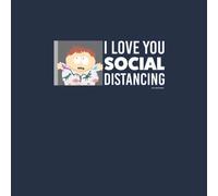 South Park Cartman I Love You Social Distancing Hoodie - Navy - L