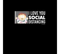 South Park Cartman I Love You Social Distancing Unisex Hoodie - Black - S