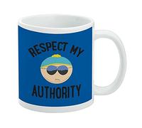 South Park Cartman Respect my Authority Ceramic Coffee Mug, Novelty Gift for Coffee, Tea and Hot Drinks, 11 oz, White