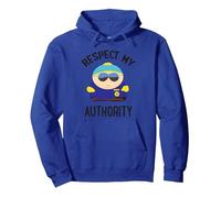 South Park Cartman Respect my Authority Pullover Hoodie, Adult Unisex, Royal Blue, XX-Large