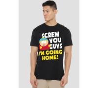South Park Cartman Screw You Guys T Shirt, Black South Park Black L
