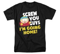 South Park Cartman Screw You Guys Unisex T Shirt, Black, Medium