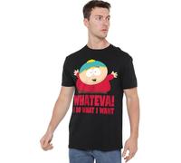 South Park Cartman Whateva Unisex T Shirt, Undershirt, Black/White, XL