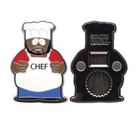 South Park Chef Bottle Opener - Official Metal Magnet Bottle Opener Featuring Chef (Jerome McElroy), 90×62mm