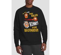 South Park Dead Kenny Crew Sweatshirt, Black | Size: Large South Park Black L
