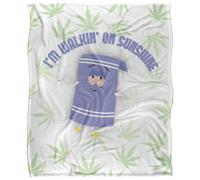 South Park Dirty Stoned Silky Stone Towelie Supersoft Blanket White/lavender/green (One Size)