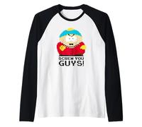 South Park Eric Cartman Retro Screw Comic Pose Artwork Style Raglan Baseball Tee