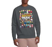 South Park Full Cast Crew Sweatshirt, Charcoal, Large