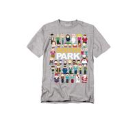 South Park Full Cast T-Shirt, Athletic Heather in Grey | Size: 5XL South Park Grey 5XL