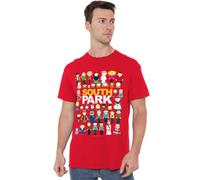 South Park Full Cast Unisex T Shirt, Red, XX-Large
