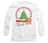 South Park Group Christmas Unisex Adult Longsleeve T Shirt, White, X-Large