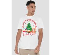 South Park Group Christmas Unisex Adult T Shirt, White South Park White 5XL