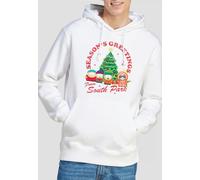 South Park Group Christmas Unisex Hoodie, White | Size: Medium South Park White M