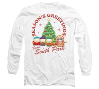 South Park Group Christmas Unisex Long Sleeve T Shirt, White, Medium