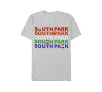 South Park - Group Logo Grey Melange - T-Shirt - grey - M - 100% Cotton,Jersey M