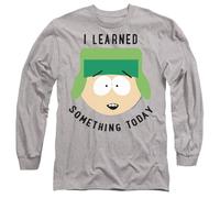 South Park I Learned Something Today Mens Long Sleeve T Shirt, Athletic Heather, Medium