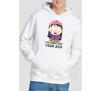 South Park Im Gonna Kick Your Ass Hoddie, White | Size: Small South Park White S