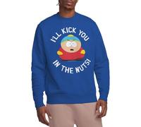 South Park Kick You In The Nuts Crew Sweatshirt, Royal Blue, Medium