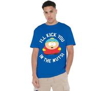 South Park Kick You in The Nuts Unisex T Shirt, Navy, Large