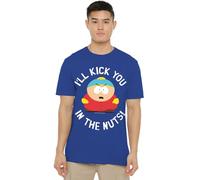 South Park Kick You in The Nuts Unisex T Shirt, Royal Blue, Medium