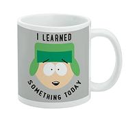 South Park Kyle I Learned Something Today Ceramic Coffee Mug, Novelty Gift Mugs for Coffee, Tea and Hot Drinks, 11oz, White