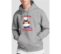 South Park Make Love Hoddie, Athletic Heather in Light Grey | Size: Medium South Park Light Grey M