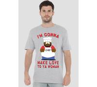 South Park Make Love T-Shirt, Athletic Heather in Light Grey | Size: 4XL South Park Light Grey 4XL