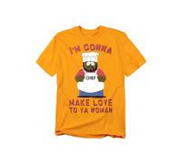 South Park Make Love T-Shirt, Gold | Size: XL South Park Gold XL